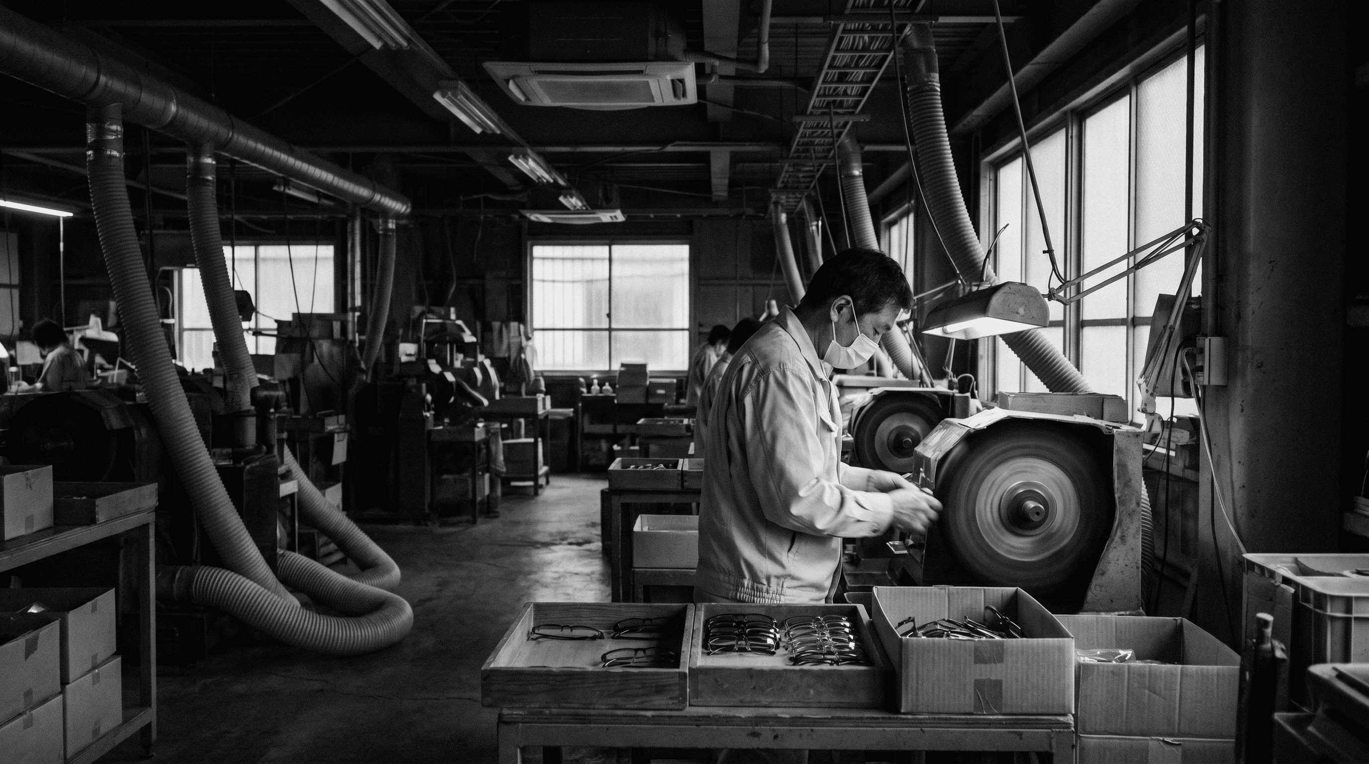 The atelier — workshop floor