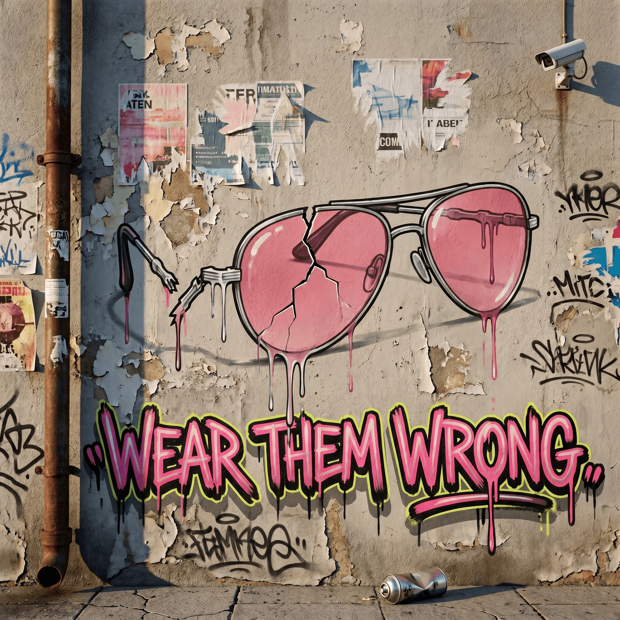Wear them wrong.